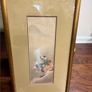 Framed Art Print with Gold Frame
